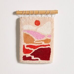 Abstract Wall Hanging with Earth Tones